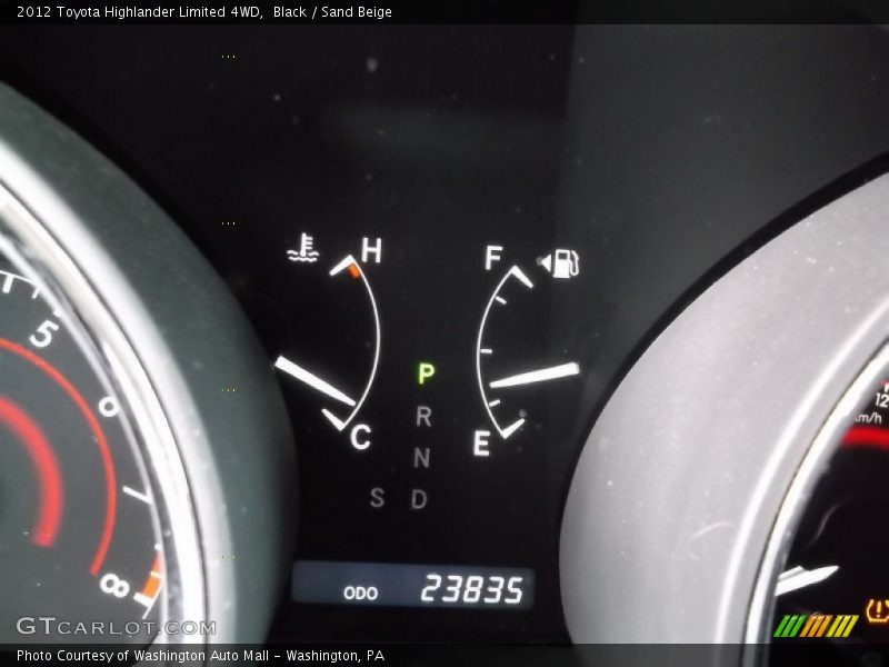 Black / Sand Beige 2012 Toyota Highlander Limited 4WD