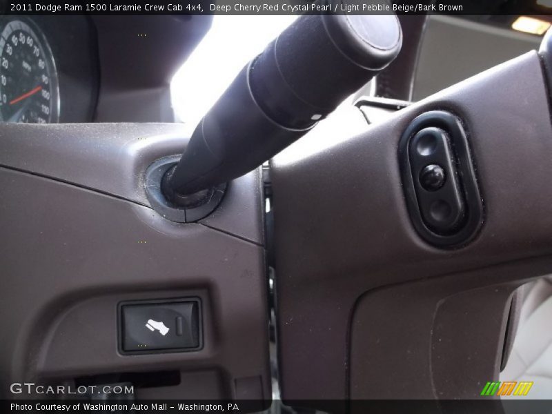 Deep Cherry Red Crystal Pearl / Light Pebble Beige/Bark Brown 2011 Dodge Ram 1500 Laramie Crew Cab 4x4