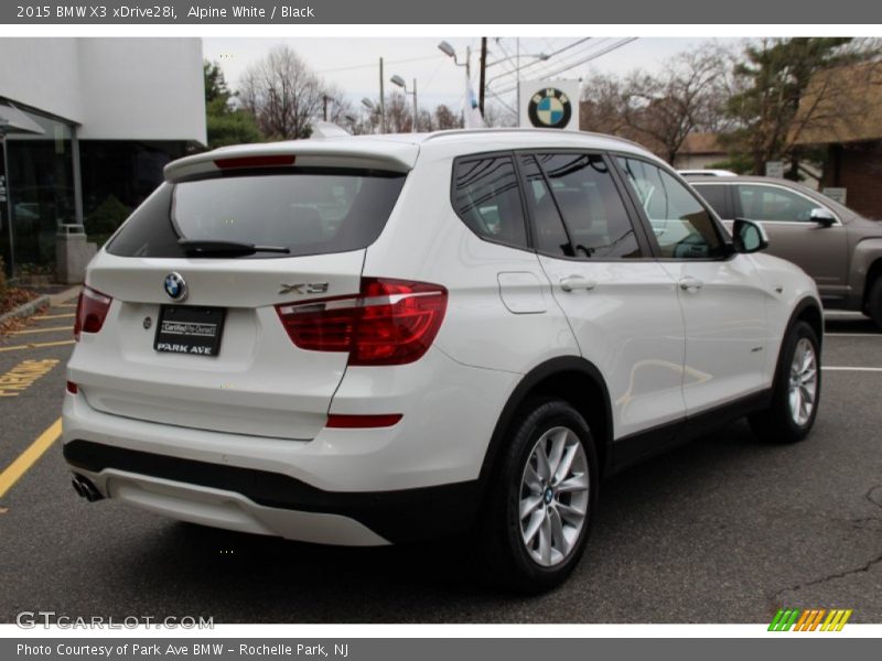 Alpine White / Black 2015 BMW X3 xDrive28i
