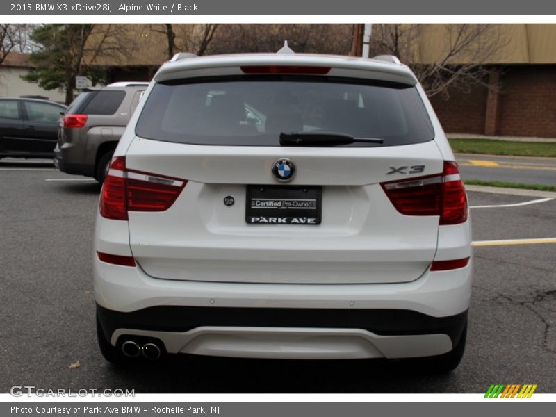 Alpine White / Black 2015 BMW X3 xDrive28i