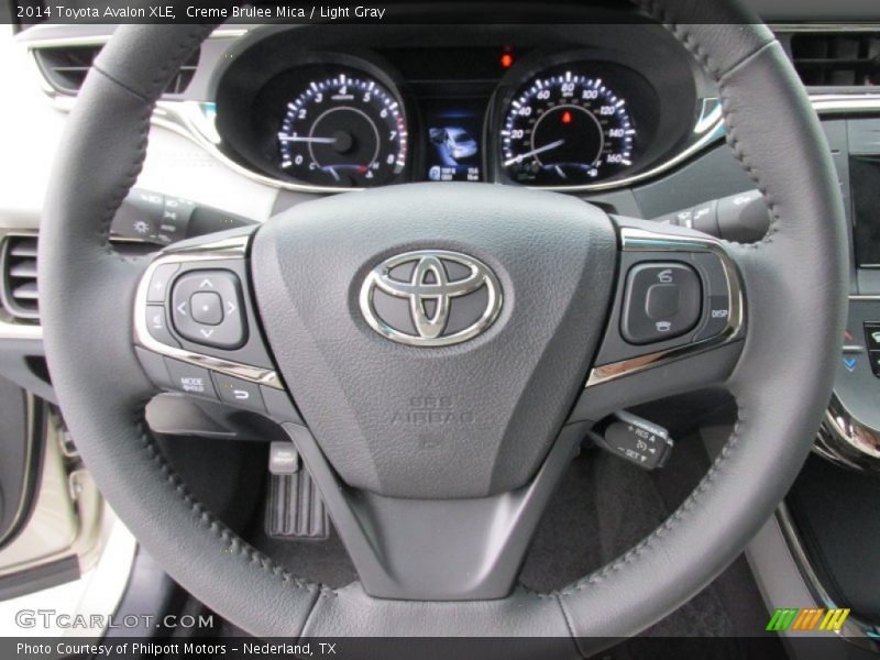 Creme Brulee Mica / Light Gray 2014 Toyota Avalon XLE