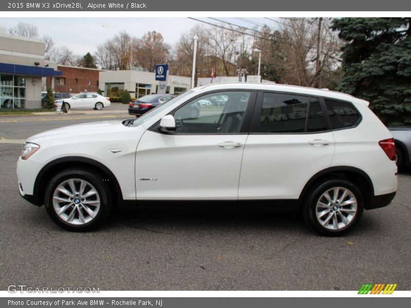 Alpine White / Black 2015 BMW X3 xDrive28i