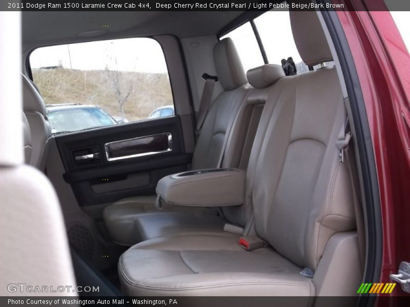Deep Cherry Red Crystal Pearl / Light Pebble Beige/Bark Brown 2011 Dodge Ram 1500 Laramie Crew Cab 4x4