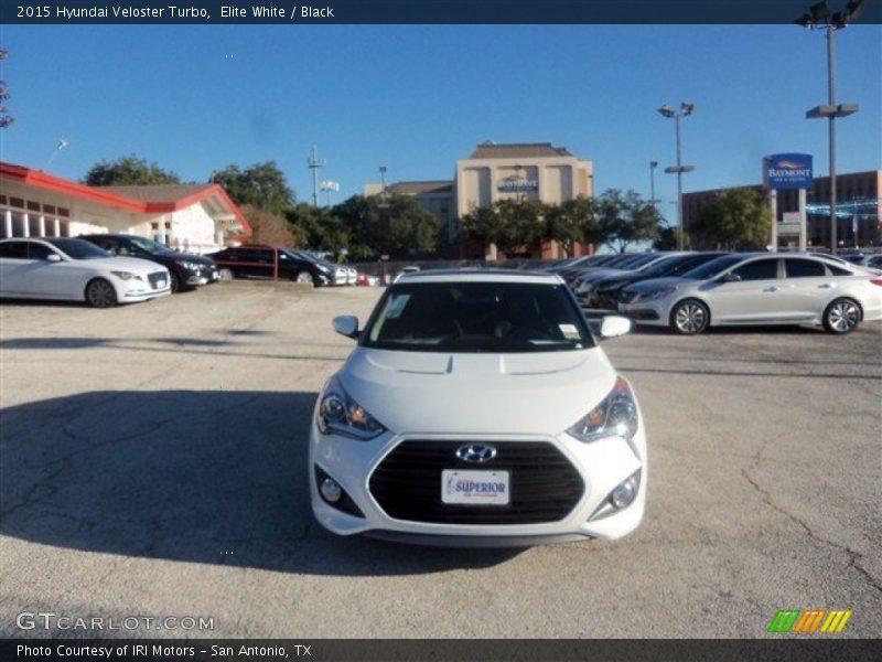 Elite White / Black 2015 Hyundai Veloster Turbo
