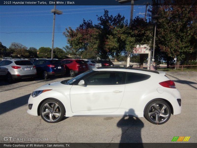 Elite White / Black 2015 Hyundai Veloster Turbo