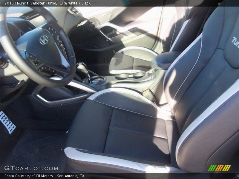 Elite White / Black 2015 Hyundai Veloster Turbo