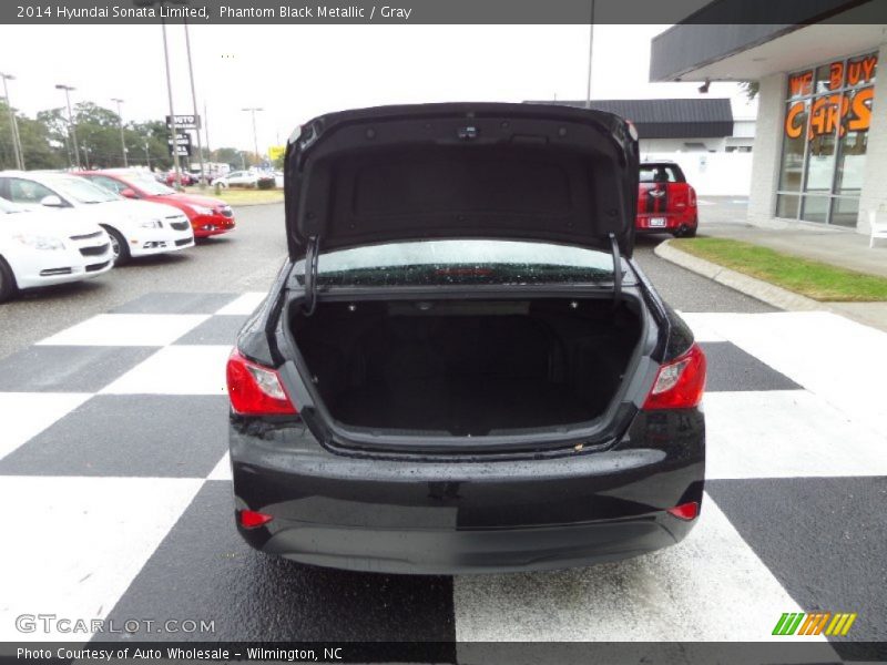 Phantom Black Metallic / Gray 2014 Hyundai Sonata Limited
