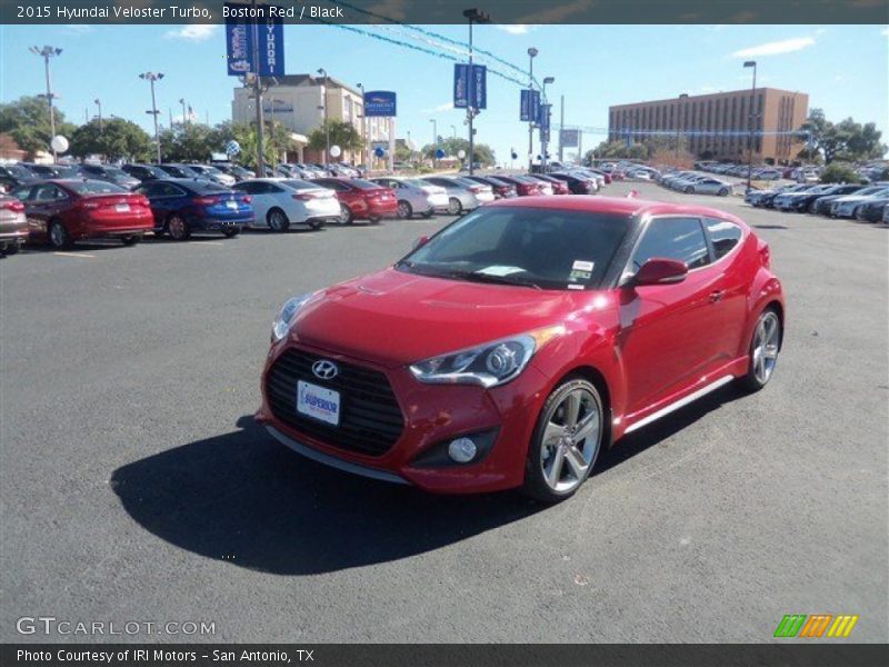 Boston Red / Black 2015 Hyundai Veloster Turbo