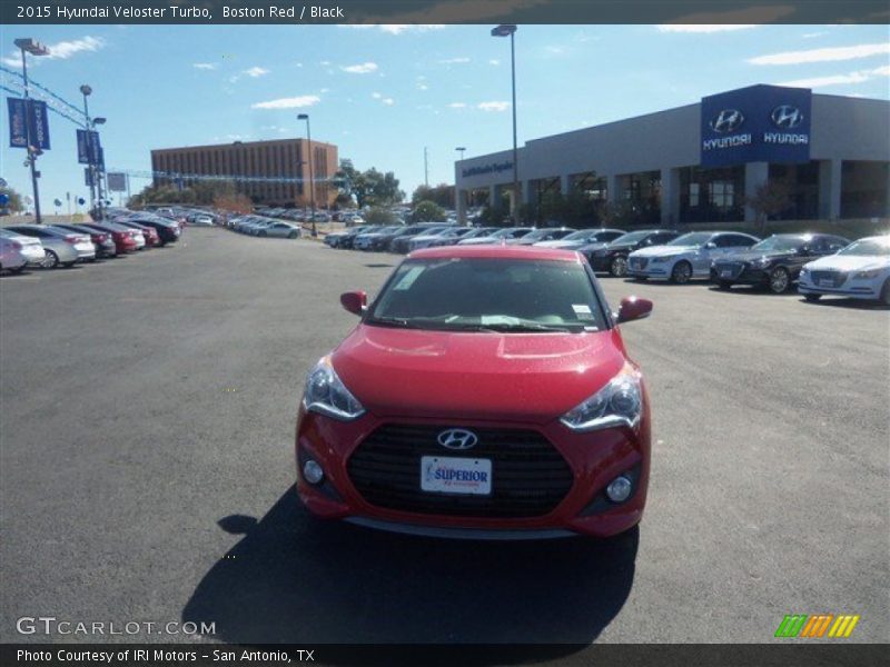 Boston Red / Black 2015 Hyundai Veloster Turbo