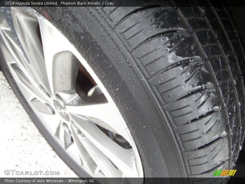 Phantom Black Metallic / Gray 2014 Hyundai Sonata Limited