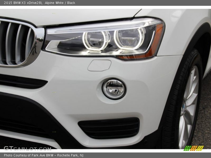 Alpine White / Black 2015 BMW X3 xDrive28i