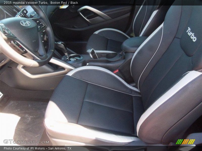 Boston Red / Black 2015 Hyundai Veloster Turbo