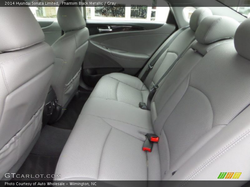 Phantom Black Metallic / Gray 2014 Hyundai Sonata Limited