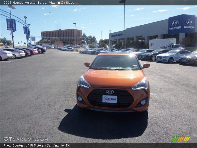 Vitamin C / Black 2015 Hyundai Veloster Turbo
