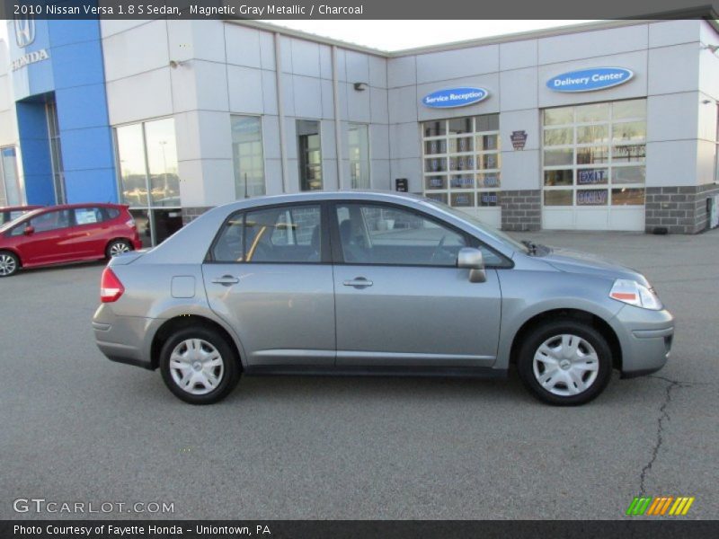 Magnetic Gray Metallic / Charcoal 2010 Nissan Versa 1.8 S Sedan