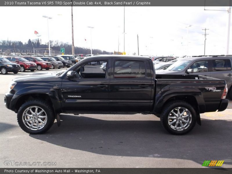 Black Sand Pearl / Graphite 2010 Toyota Tacoma V6 SR5 TRD Sport Double Cab 4x4