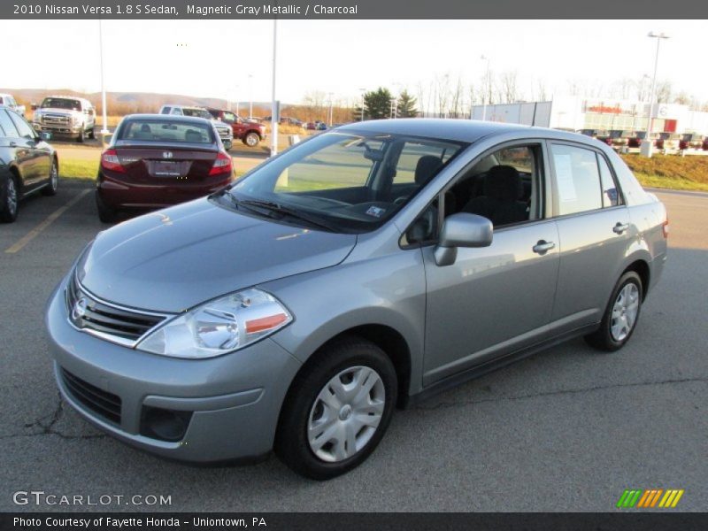 Magnetic Gray Metallic / Charcoal 2010 Nissan Versa 1.8 S Sedan