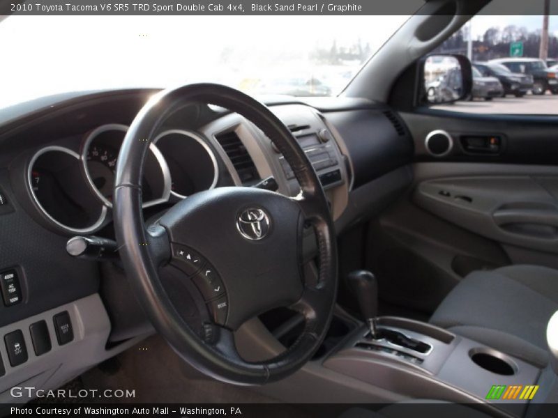 Black Sand Pearl / Graphite 2010 Toyota Tacoma V6 SR5 TRD Sport Double Cab 4x4