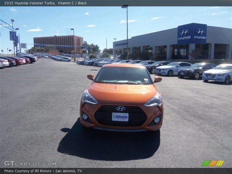 Vitamin C / Black 2015 Hyundai Veloster Turbo