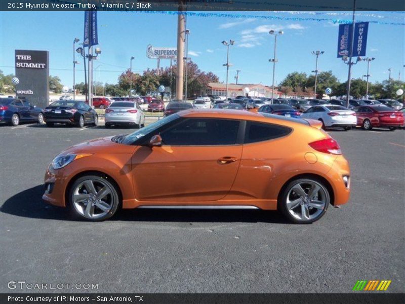 Vitamin C / Black 2015 Hyundai Veloster Turbo