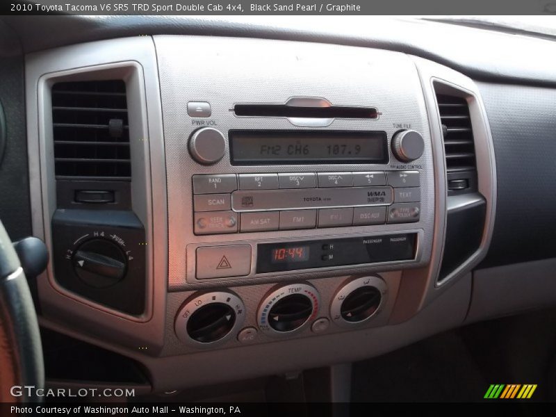 Black Sand Pearl / Graphite 2010 Toyota Tacoma V6 SR5 TRD Sport Double Cab 4x4