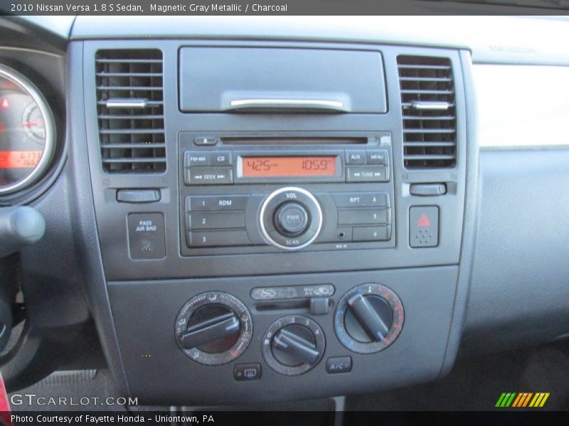 Magnetic Gray Metallic / Charcoal 2010 Nissan Versa 1.8 S Sedan
