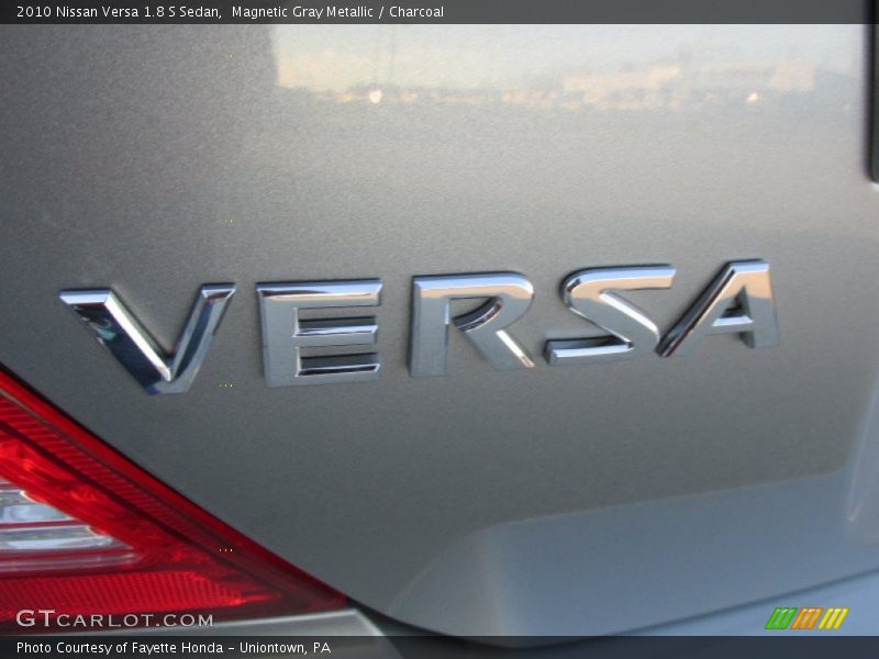 Magnetic Gray Metallic / Charcoal 2010 Nissan Versa 1.8 S Sedan