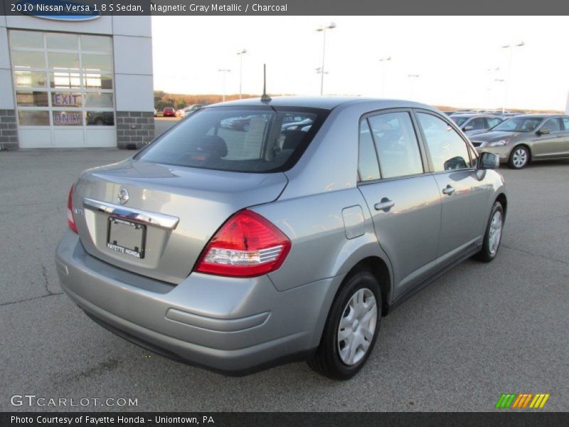 Magnetic Gray Metallic / Charcoal 2010 Nissan Versa 1.8 S Sedan