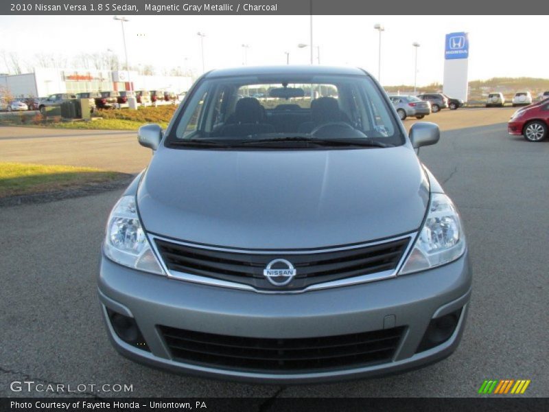 Magnetic Gray Metallic / Charcoal 2010 Nissan Versa 1.8 S Sedan