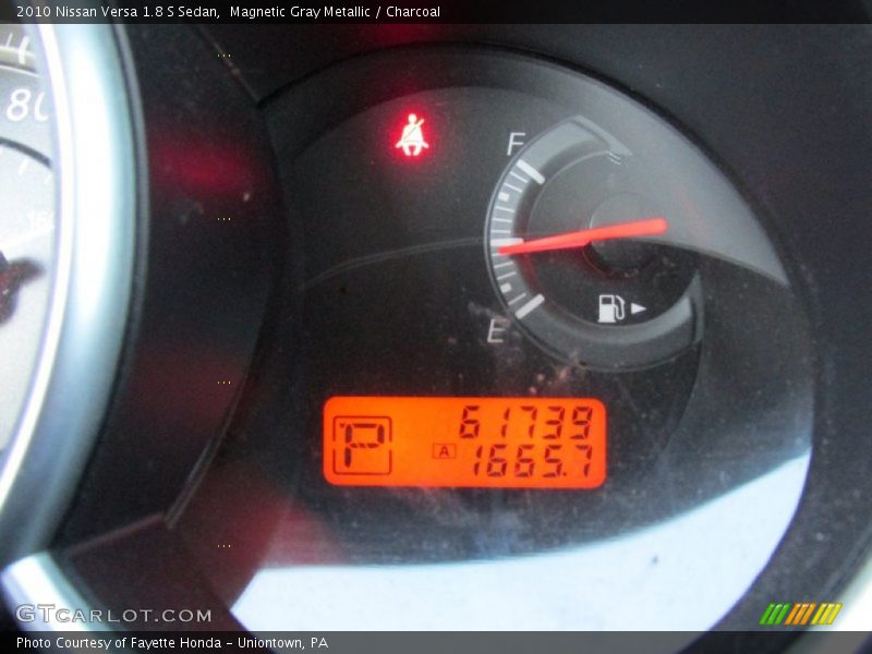 Magnetic Gray Metallic / Charcoal 2010 Nissan Versa 1.8 S Sedan