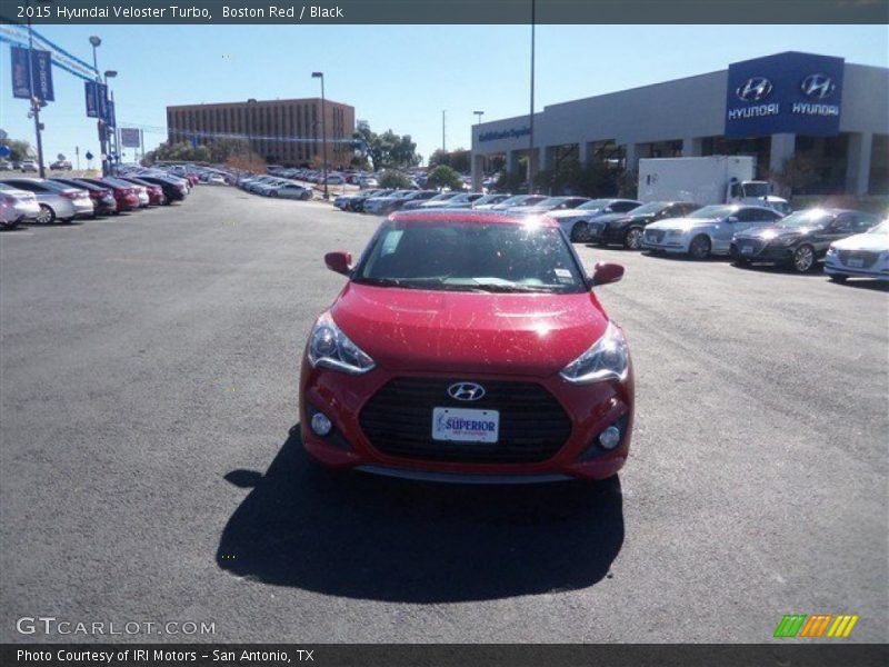 Boston Red / Black 2015 Hyundai Veloster Turbo