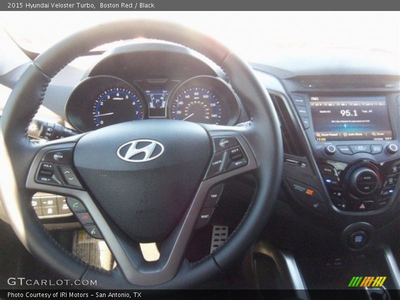 Boston Red / Black 2015 Hyundai Veloster Turbo