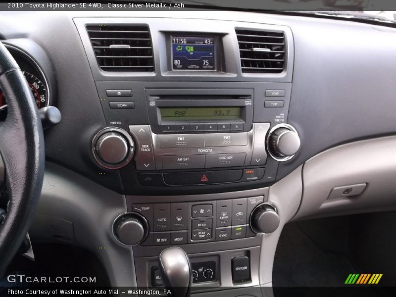 Classic Silver Metallic / Ash 2010 Toyota Highlander SE 4WD