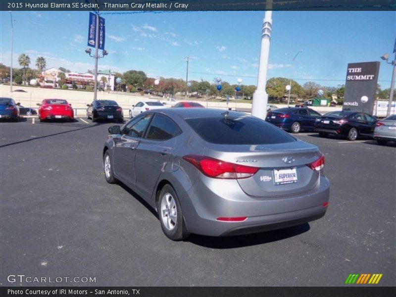 Titanium Gray Metallic / Gray 2015 Hyundai Elantra SE Sedan