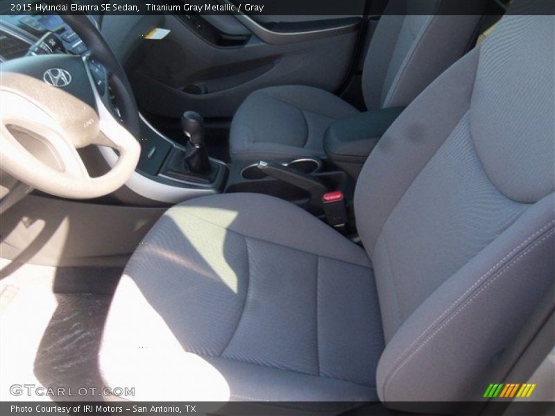 Titanium Gray Metallic / Gray 2015 Hyundai Elantra SE Sedan