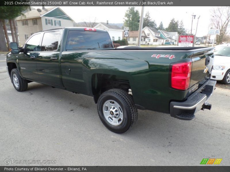 Rainforest Green Metallic / Jet Black/Dark Ash 2015 Chevrolet Silverado 2500HD WT Crew Cab 4x4