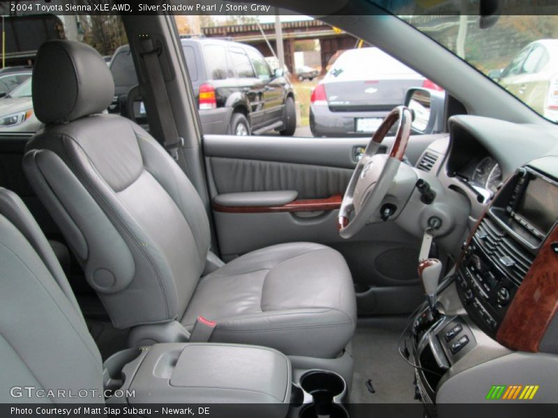 Silver Shadow Pearl / Stone Gray 2004 Toyota Sienna XLE AWD