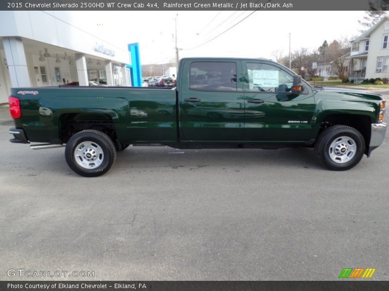 Rainforest Green Metallic / Jet Black/Dark Ash 2015 Chevrolet Silverado 2500HD WT Crew Cab 4x4