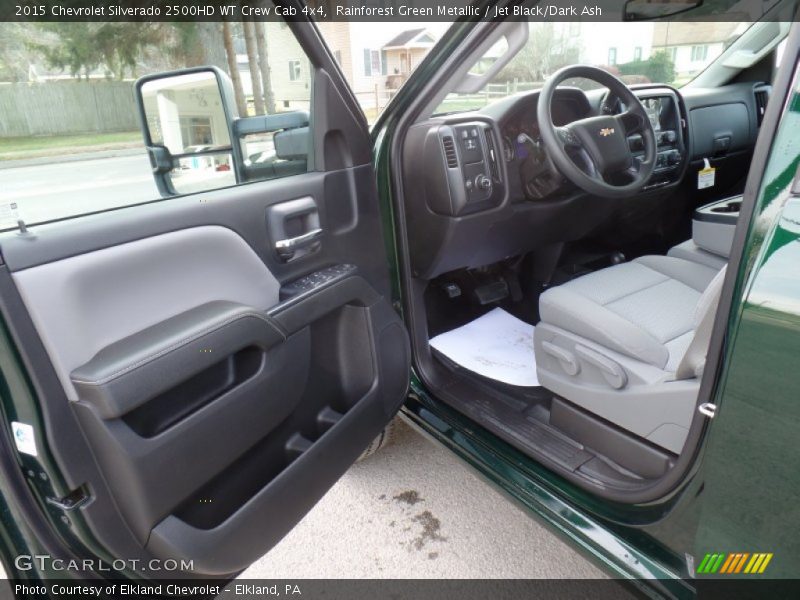 Rainforest Green Metallic / Jet Black/Dark Ash 2015 Chevrolet Silverado 2500HD WT Crew Cab 4x4