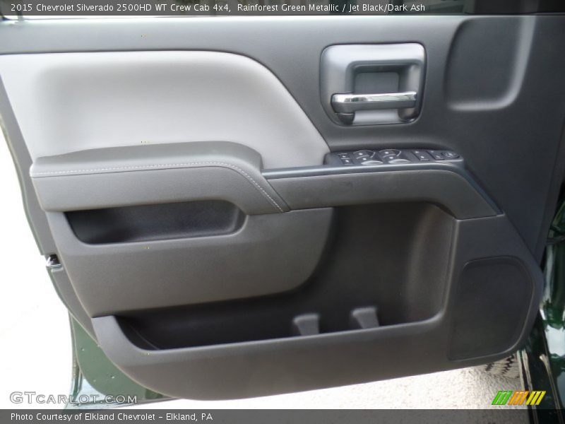 Rainforest Green Metallic / Jet Black/Dark Ash 2015 Chevrolet Silverado 2500HD WT Crew Cab 4x4