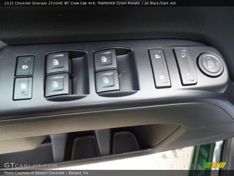 Rainforest Green Metallic / Jet Black/Dark Ash 2015 Chevrolet Silverado 2500HD WT Crew Cab 4x4