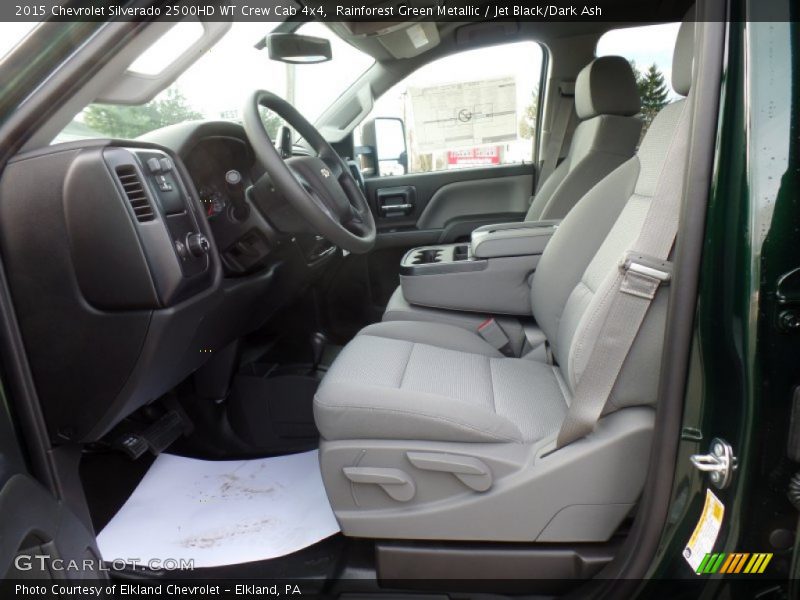 Rainforest Green Metallic / Jet Black/Dark Ash 2015 Chevrolet Silverado 2500HD WT Crew Cab 4x4
