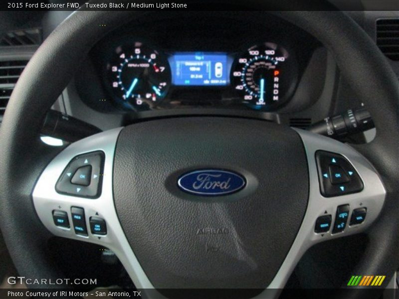 Tuxedo Black / Medium Light Stone 2015 Ford Explorer FWD
