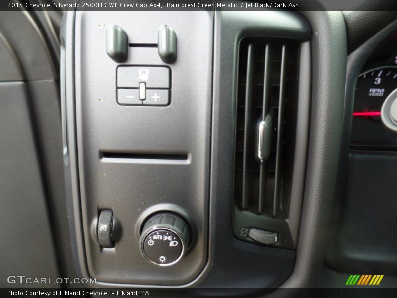 Rainforest Green Metallic / Jet Black/Dark Ash 2015 Chevrolet Silverado 2500HD WT Crew Cab 4x4