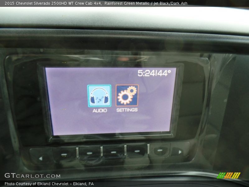 Rainforest Green Metallic / Jet Black/Dark Ash 2015 Chevrolet Silverado 2500HD WT Crew Cab 4x4