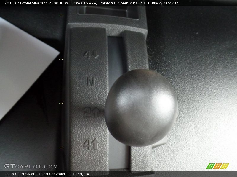 Rainforest Green Metallic / Jet Black/Dark Ash 2015 Chevrolet Silverado 2500HD WT Crew Cab 4x4