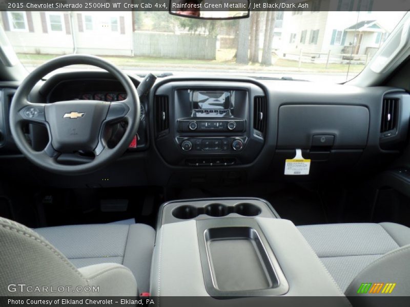 Rainforest Green Metallic / Jet Black/Dark Ash 2015 Chevrolet Silverado 2500HD WT Crew Cab 4x4