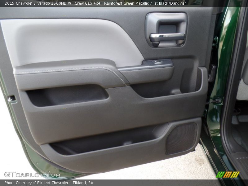 Rainforest Green Metallic / Jet Black/Dark Ash 2015 Chevrolet Silverado 2500HD WT Crew Cab 4x4