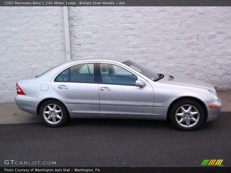 Brilliant Silver Metallic / Ash 2003 Mercedes-Benz C 240 4Matic Sedan