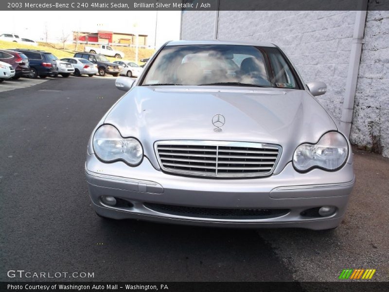 Brilliant Silver Metallic / Ash 2003 Mercedes-Benz C 240 4Matic Sedan